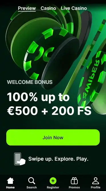 Spinit Casino na mobilni napravi